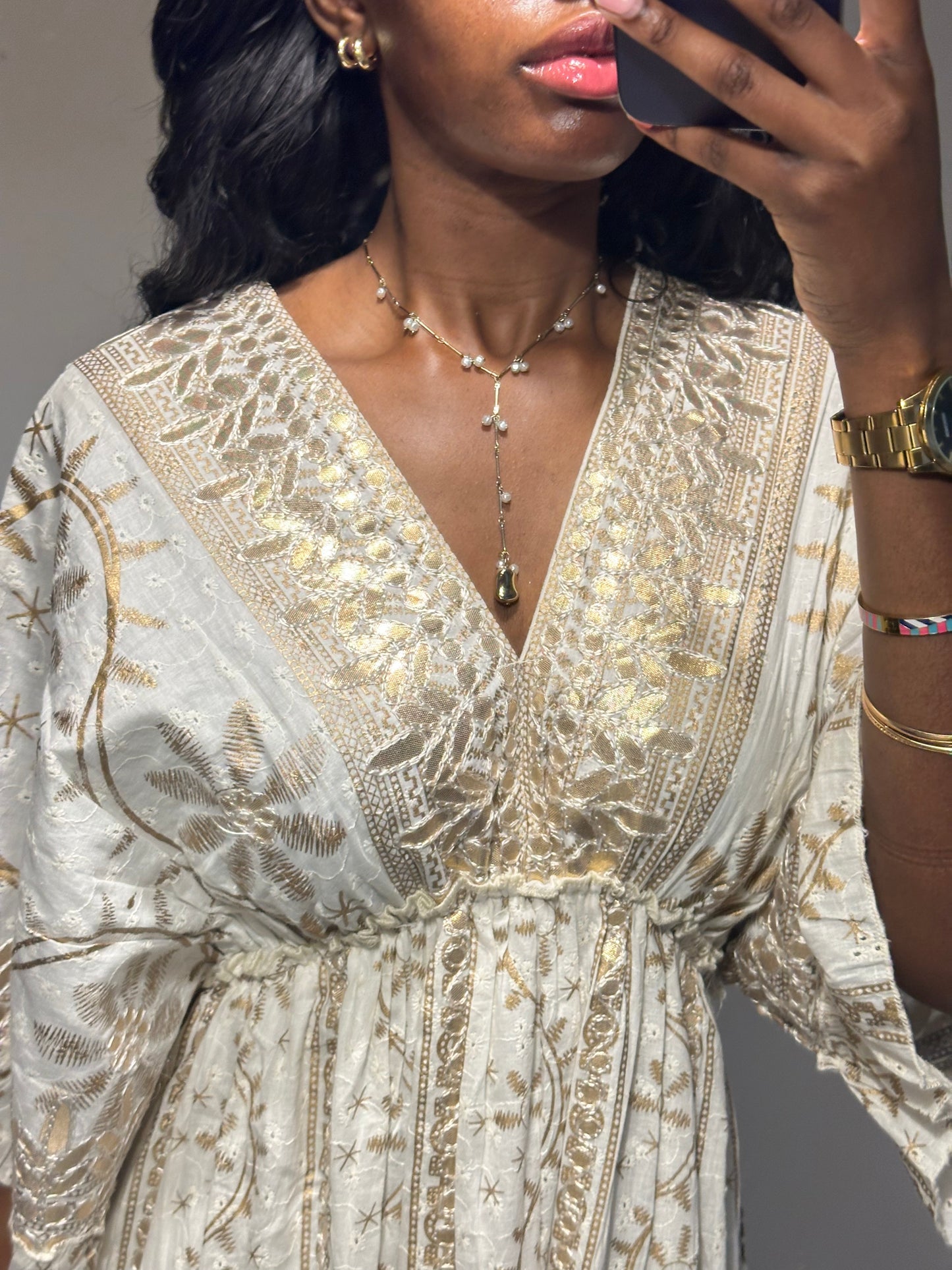 Espera Maxi Dress in Gold